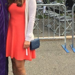 Nic+Zoe orange knee length bandage dress